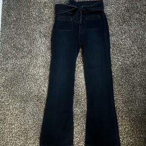 Express High Rise Dark Blue Jeans